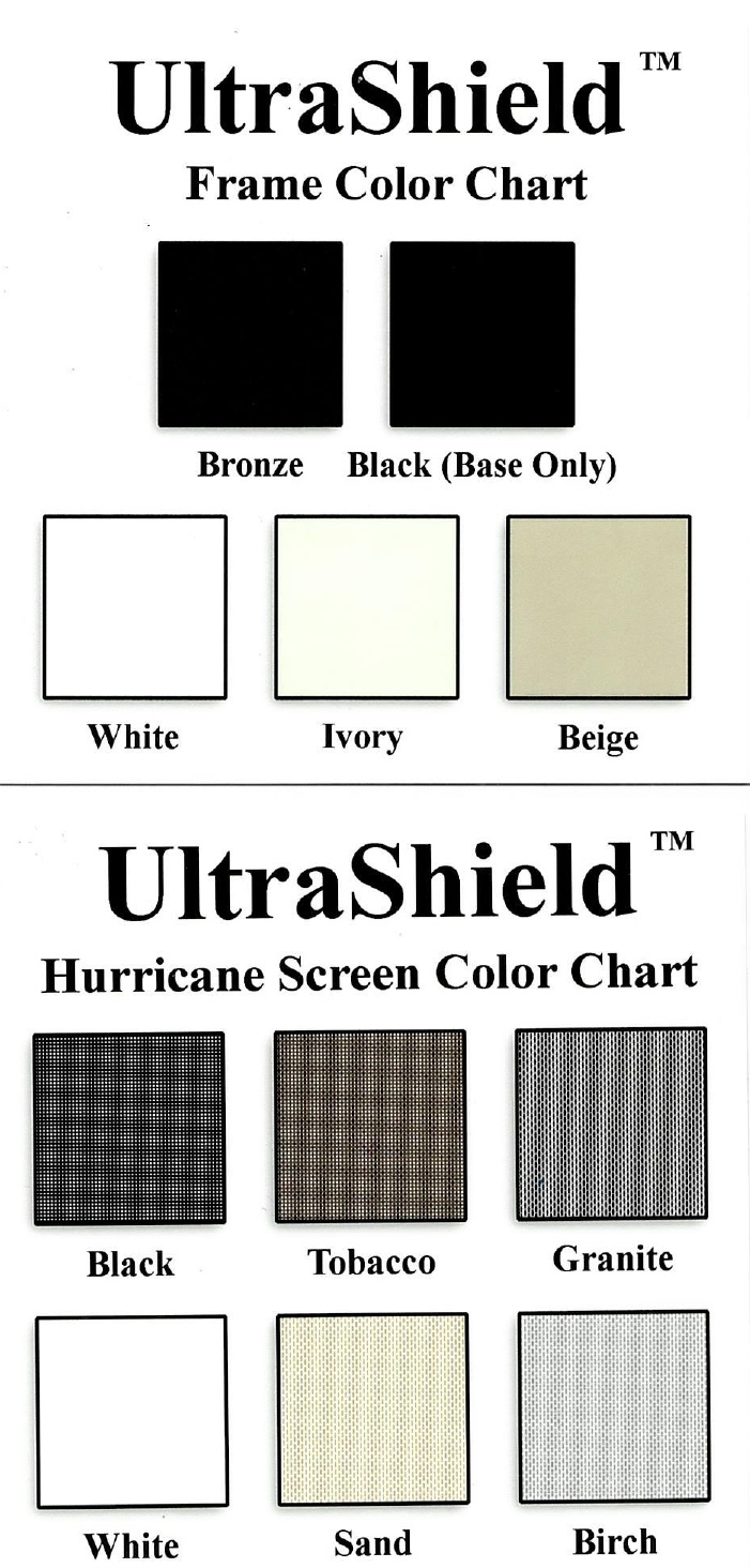 Ultrashield screen color options